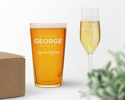 personalised glassware