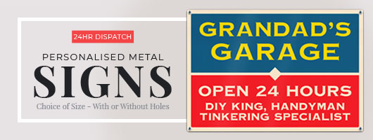 Personalised Metal Signs