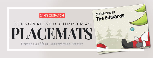 Personalised Christmas Placemats