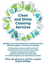 cleaning services leaflets