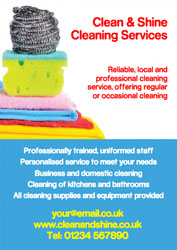 cleaning scourer leaflets