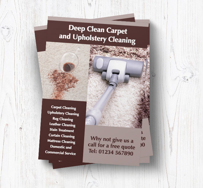 rug cleaning leaflets