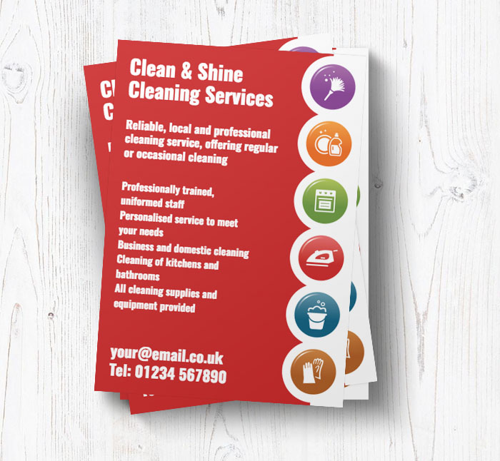 household cleaning leaflets