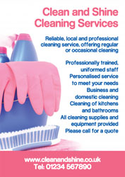 pink cleaning gloves leaflets