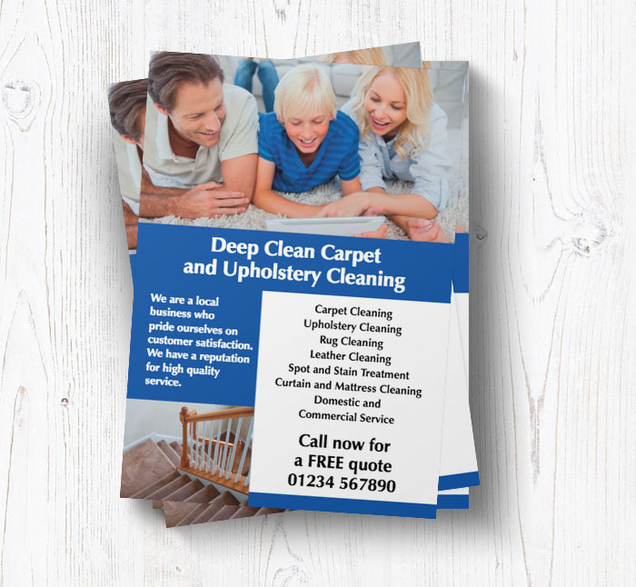 upholstery cleaning leaflets