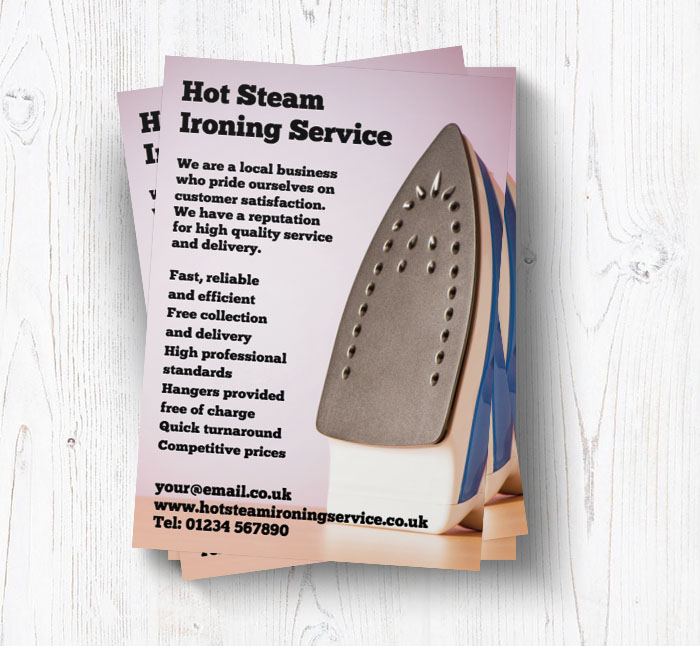 ironing leaflets