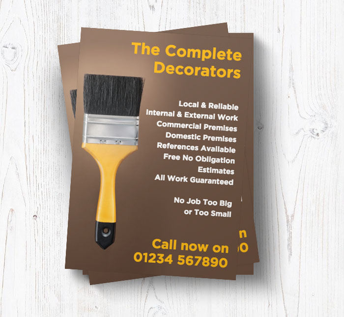 wooden paintbrush leaflets