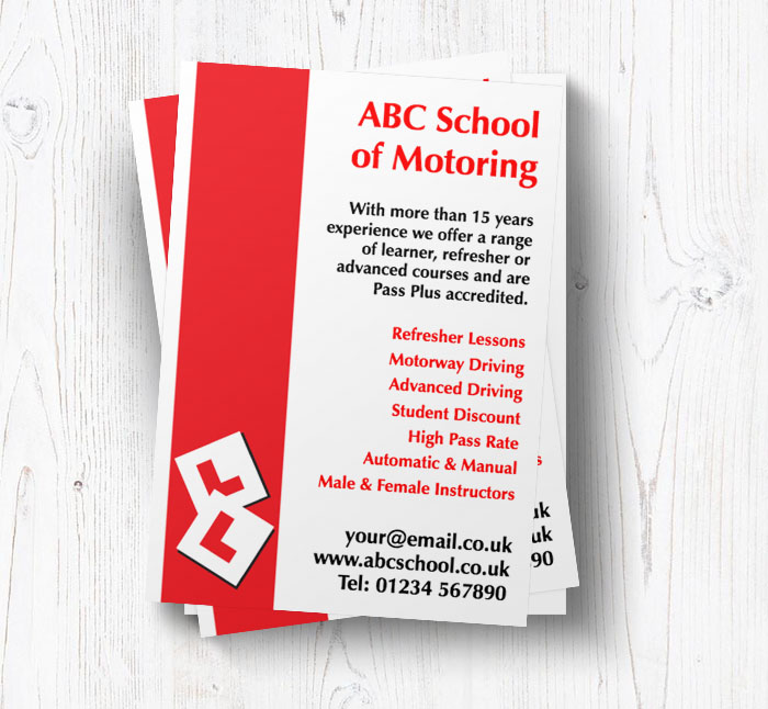 L plate leaflets