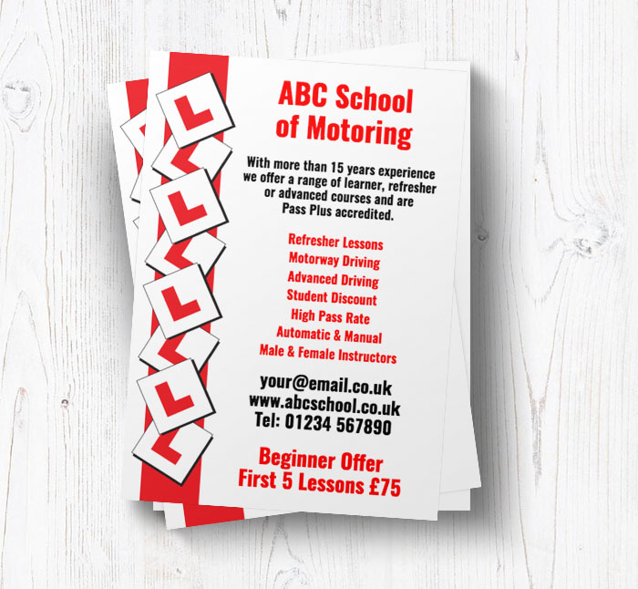 cascading L plates leaflets