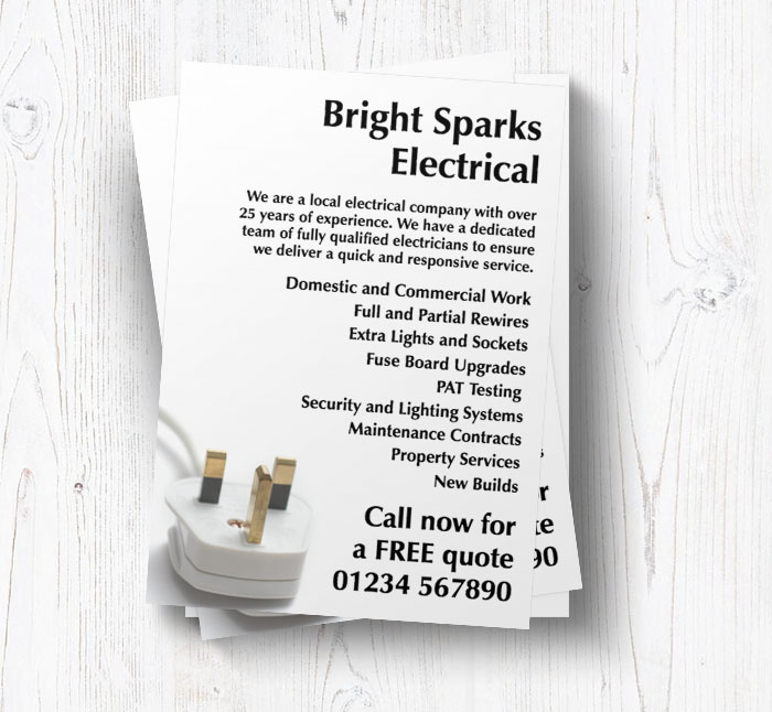 mains plug leaflets