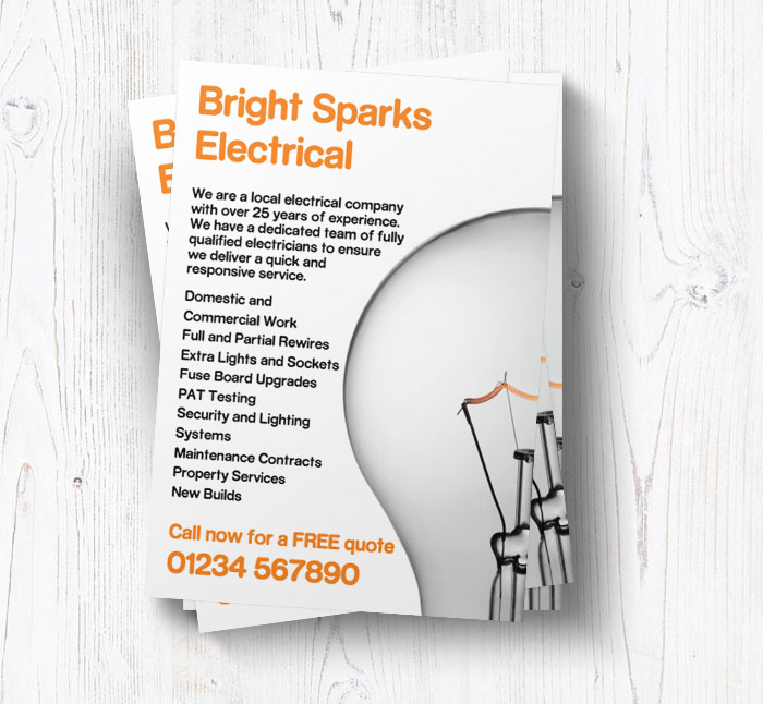 clear light bulb leaflets