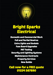 glowing tellow light bulb leaflets