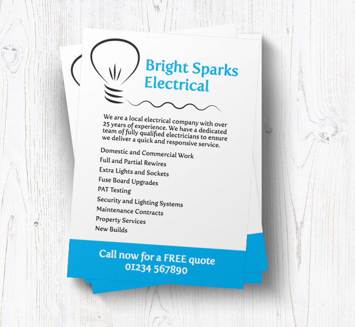 sketch light bulb leaflets