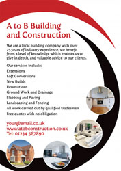 red and black building leaflets