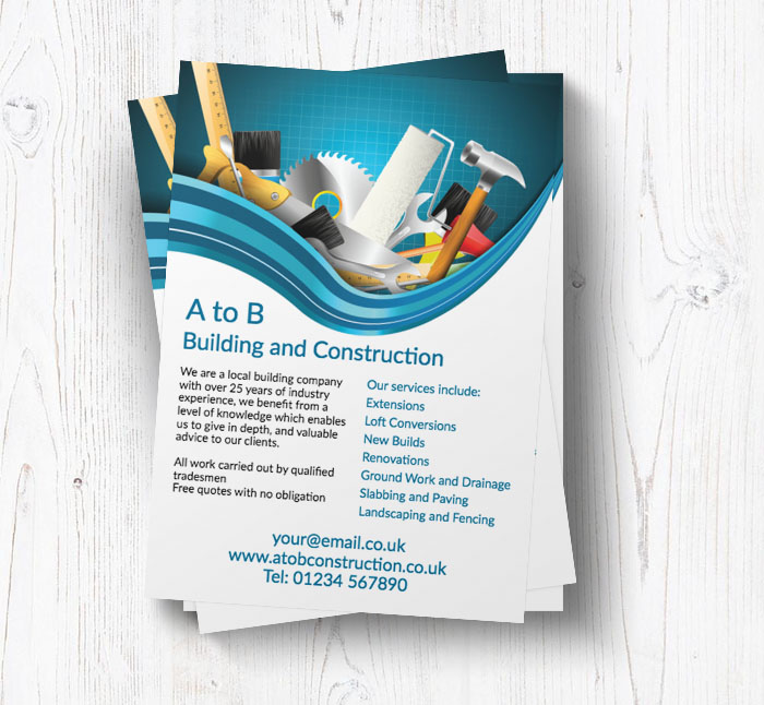 builders tools leaflets