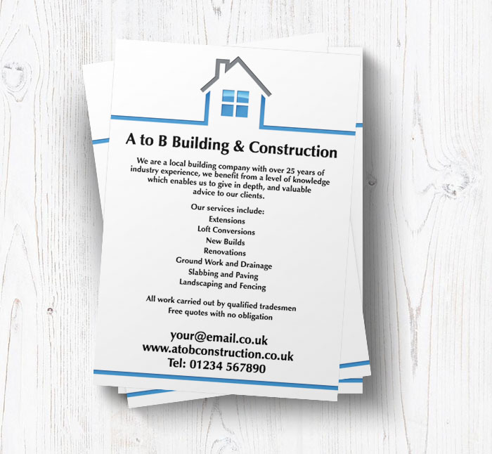 house outline leaflets