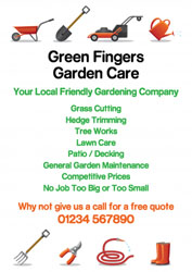 gardening icons leaflets