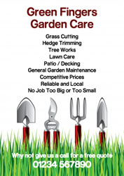 gardening tools leaflets