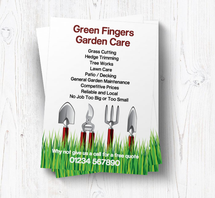 gardening tools leaflets