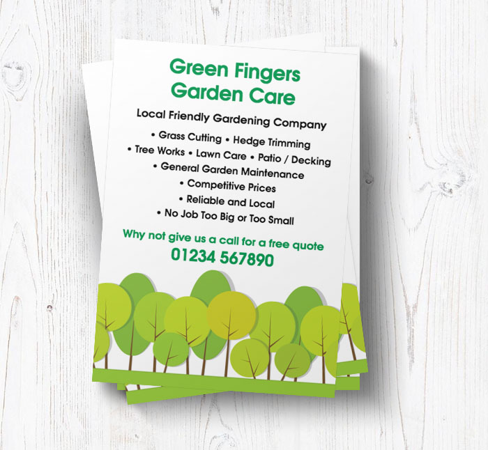 round trees leaflets