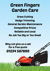 lawn cutting leaflets