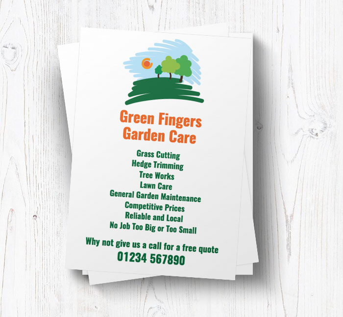 countryside sketch leaflets