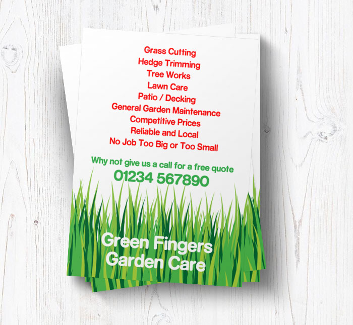 green grass leaflets