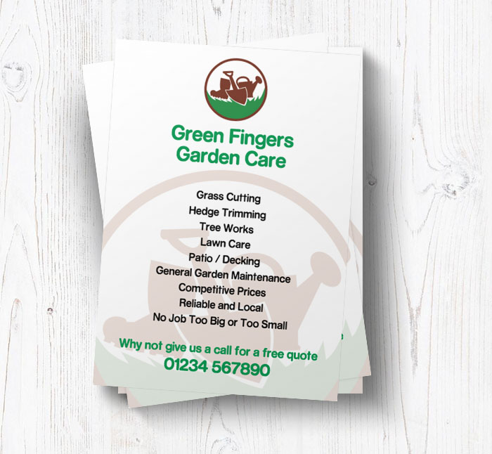 gardener logo leaflets