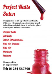 nail varnish leaflets