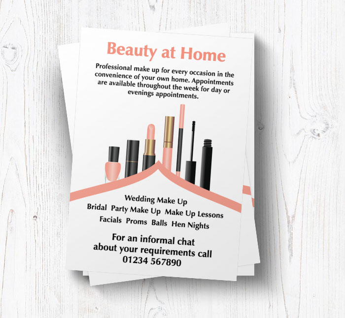 makeup icons leaflets