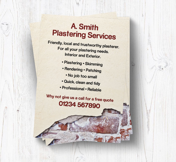 cracked rendering leaflets