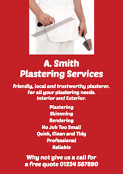 plastering services leaflets