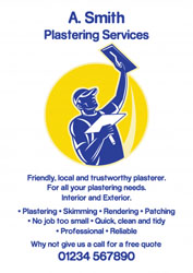 man plastering leaflets