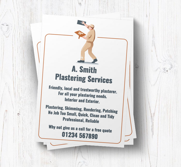 border plastering leaflets