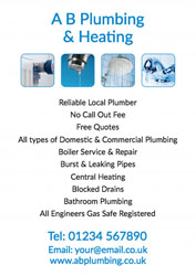 reliable local plumber leaflets