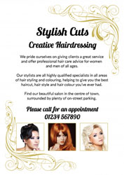 hair stylist leaflets