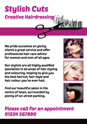 hair cut leaflets