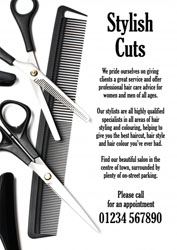 hairdressing scissors leaflets