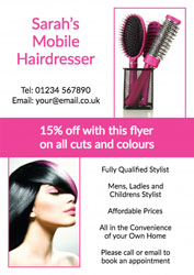 home hairdresser leaflets
