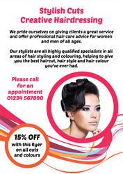 local hairdresser leaflets