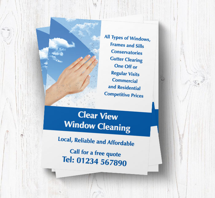 clean windows leaflets