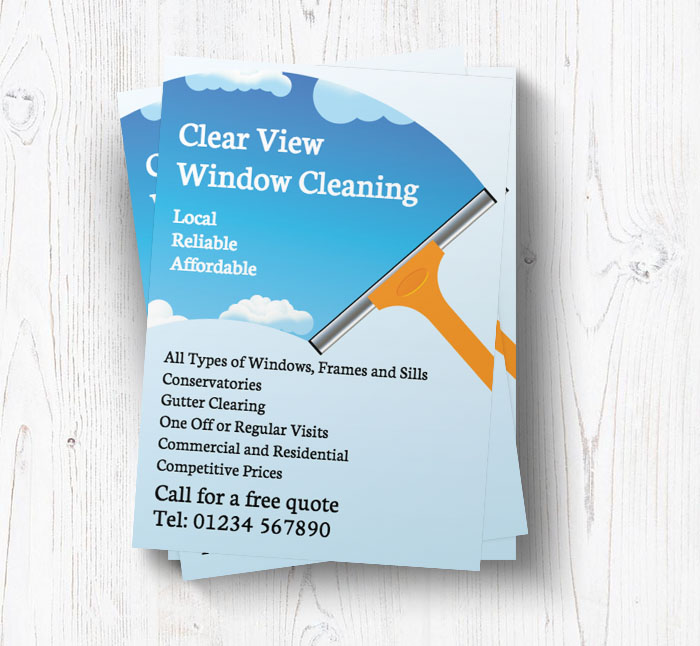 window squeegee leaflets