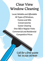 window washer leaflets