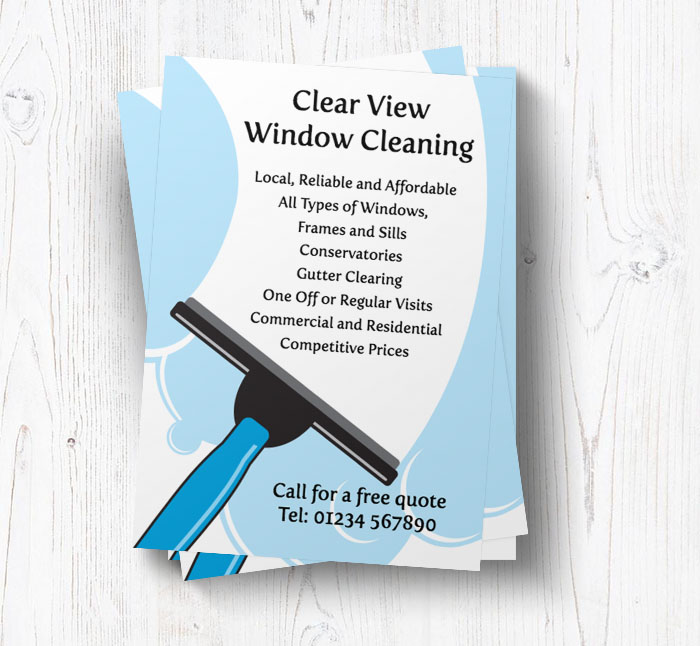 window washer leaflets