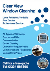 circles window cleaning leaflets