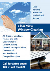 conservatory cleaning leaflets