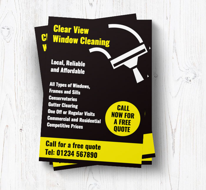 white squeegee leaflets