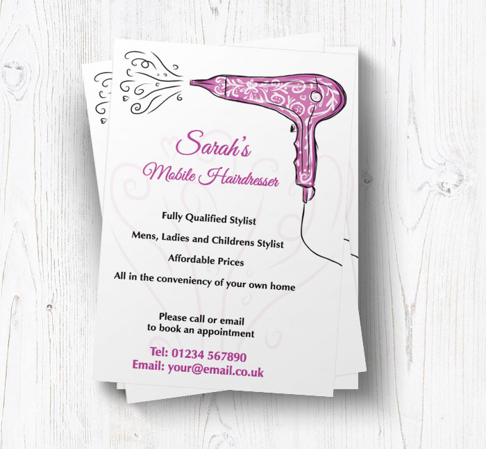 purple hairdryer leaflets