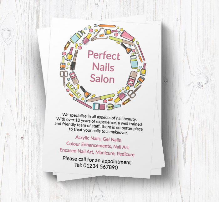 nail bar leaflets