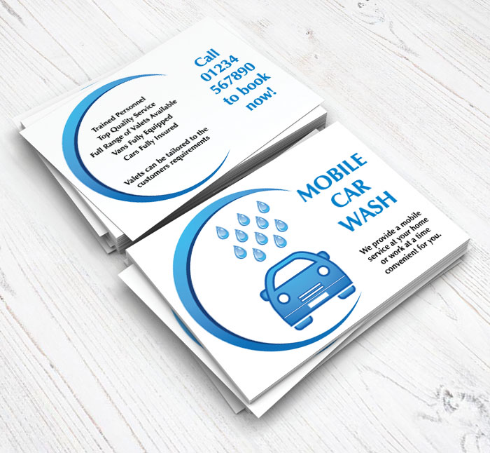 washing car flyers